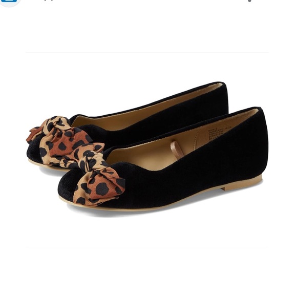 Janie and Jack leopard bow flats - Picture 1 of 12